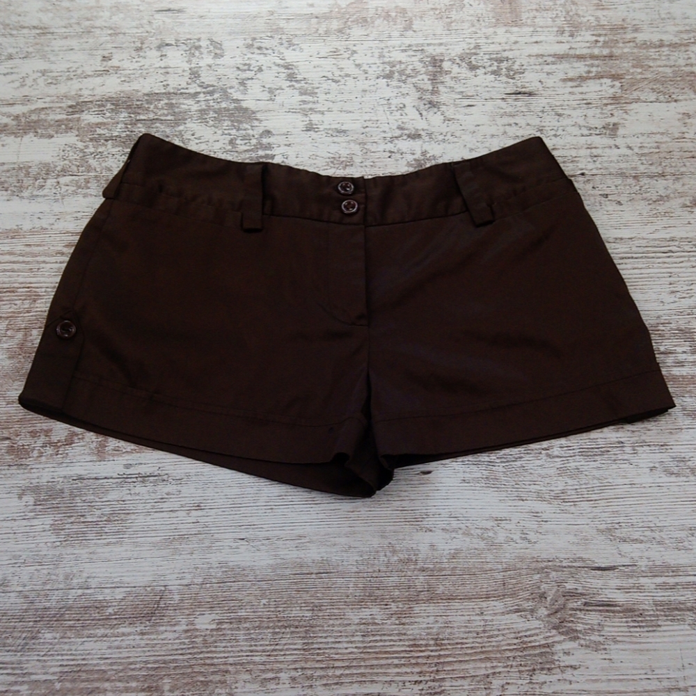 BCX Brown Silky Dressy Shorts